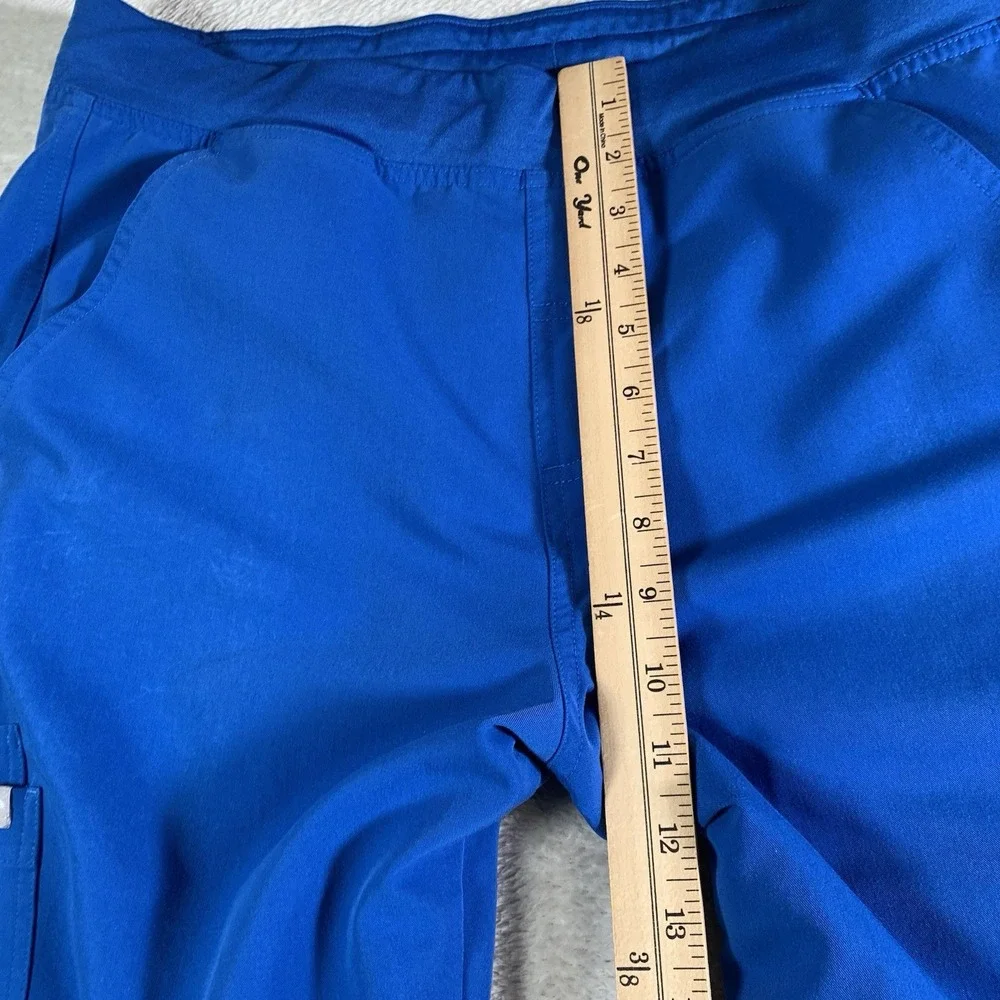 Figs Axim Cargo Scrub‎ Pants Mens Large Technical Collection T2001 Pockets Blue